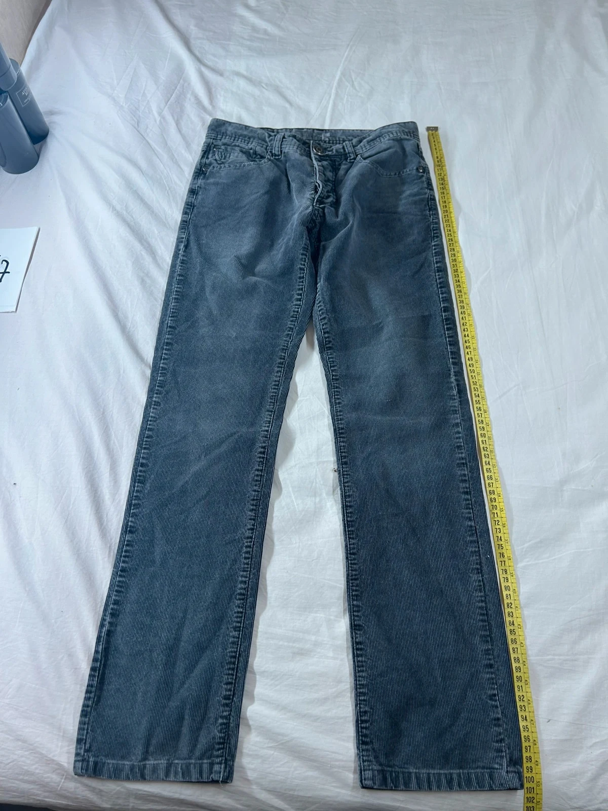 Jean slim noir vintage Jules w27 l31 côtelé